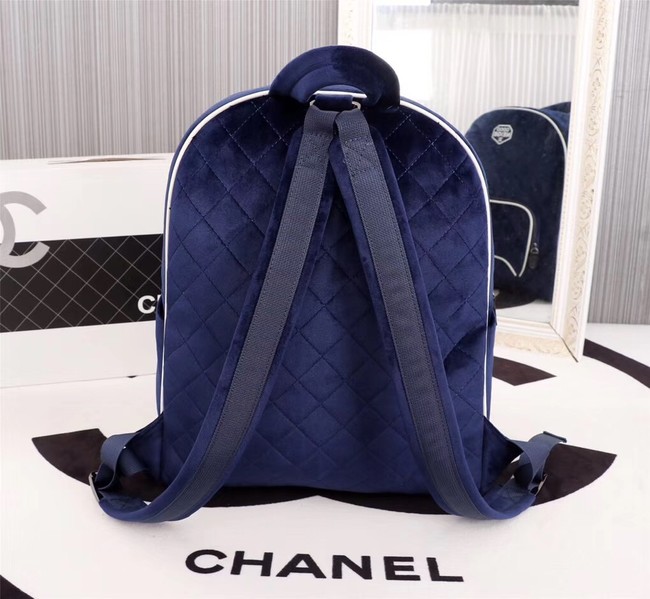 CHANEL Backpack A57594 blue 