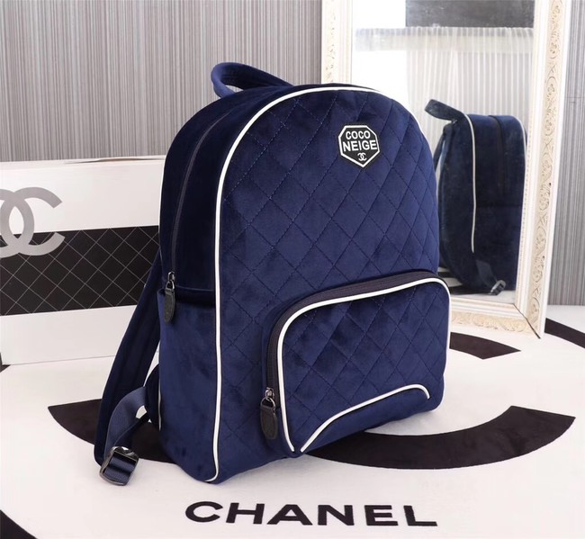 CHANEL Backpack A57594 blue 