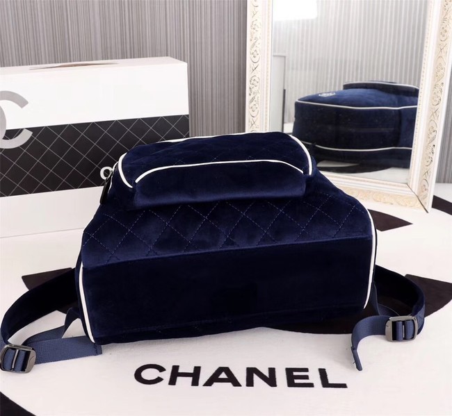 CHANEL Backpack A57594 blue 