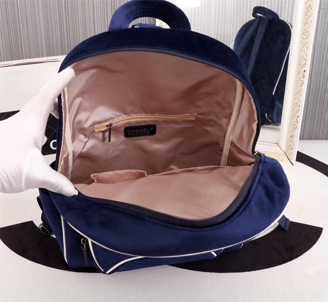 CHANEL Backpack A57594 blue 