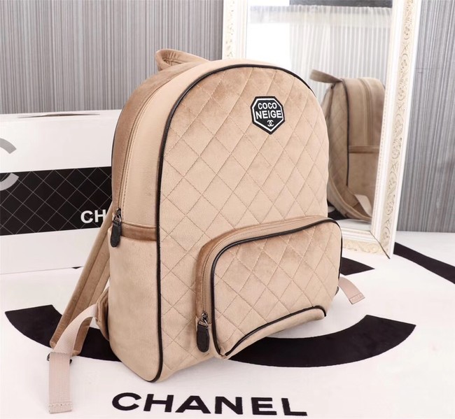 CHANEL Backpack A57594 apricot 