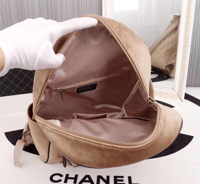CHANEL Backpack A57594 apricot 