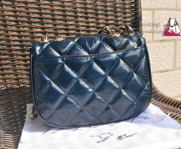 Chanel Classic Flap Bag Iridescent Leather A94755 Royal 