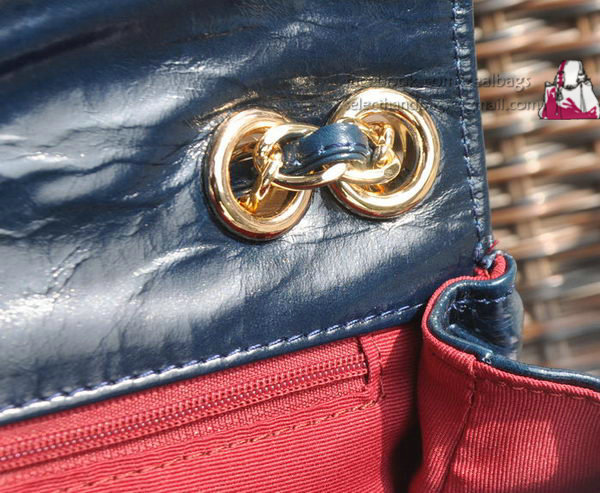 Chanel Classic Flap Bag Iridescent Leather A94755 Royal 