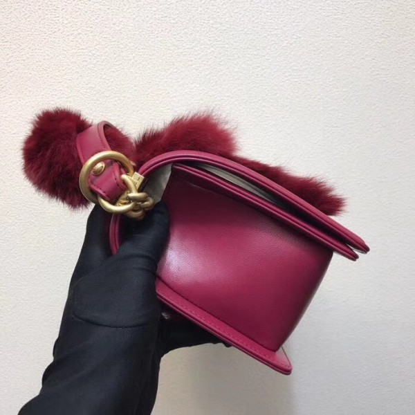Chanel Boy Orylag Old Medium Flap Bag Burberrygundy 2018 Collection