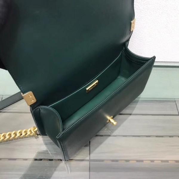 Chanel Boy Orylag Old Medium Flap Bag Green 2018 Collection