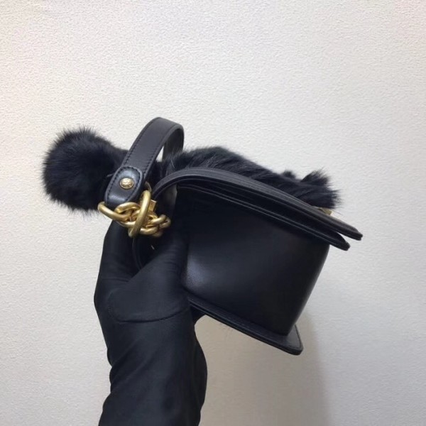 Chanel Boy Orylag Old Medium Flap Bag Black 2018 Collection