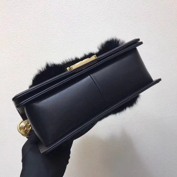 Chanel Boy Orylag Old Medium Flap Bag Black 2018 Collection
