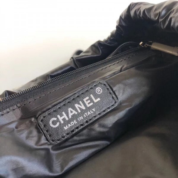 Chanel Shearling/Nylone/Calfskin Ccoco Neige Backpack A57580 Black/White 2018 Collection