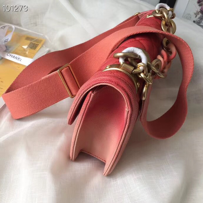 Chanel Caviar Sunset On The Sea Classic Flap Bag AS0062 Pink 2019