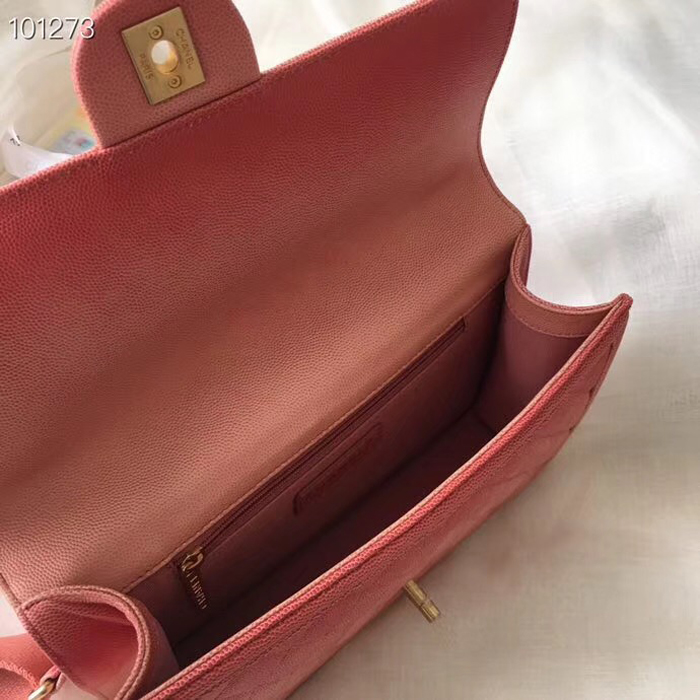 Chanel Caviar Sunset On The Sea Classic Flap Bag AS0062 Pink 2019