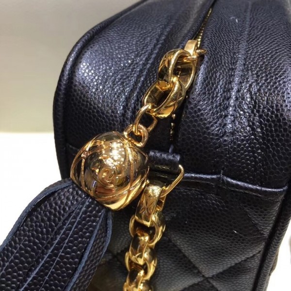 Chanel Grained Calfskin Small Camera Case Bag AS0000 Black 2018
