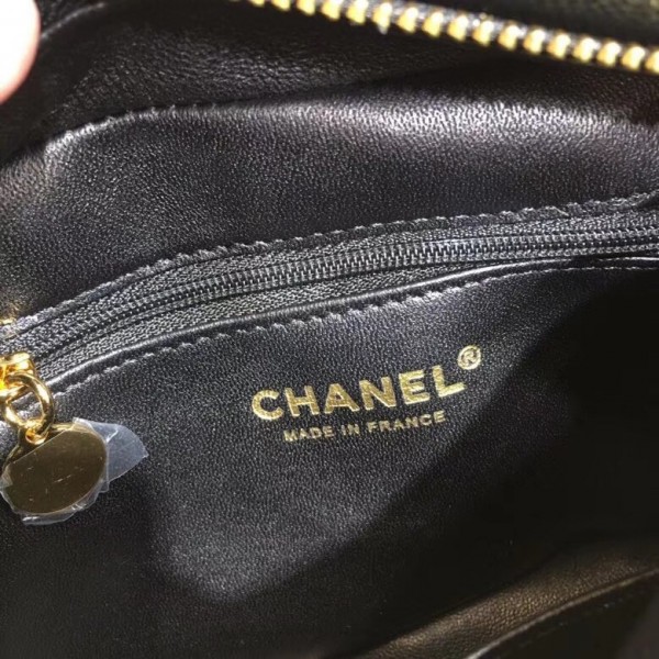 Chanel Grained Calfskin Small Camera Case Bag AS0000 Black 2018