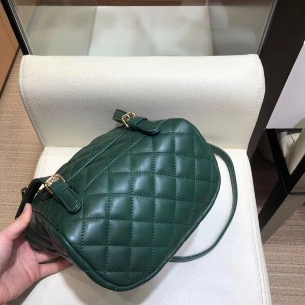 Chanel Lambskin Quilting Small Backpack Green 2019