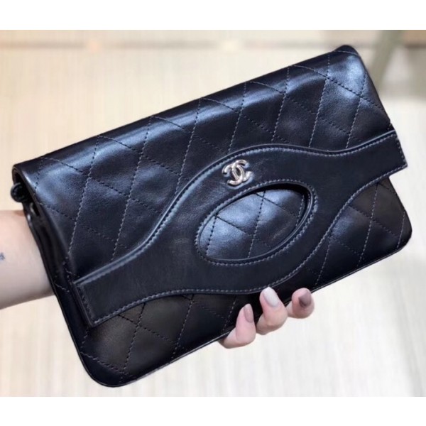 Chanel Calfskin Chanel 31 Pouch Clutch A70520 Black 2019