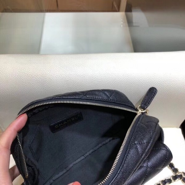 Chanel Grained Calfskin Large Camera Case Bag AS0006 Black 2019