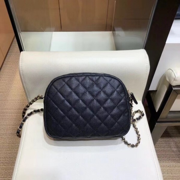Chanel Grained Calfskin Large Camera Case Bag AS0006 Black 2019