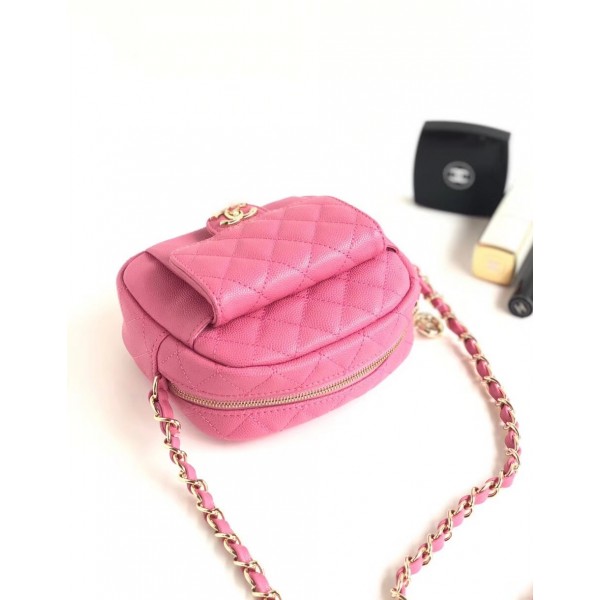 Chanel Grained Calfskin Small Camera Case Bag AS0005 Pink 2019