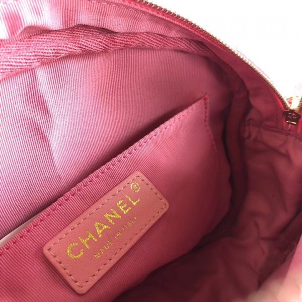 Chanel Grained Calfskin Small Camera Case Bag AS0005 Pink 2019