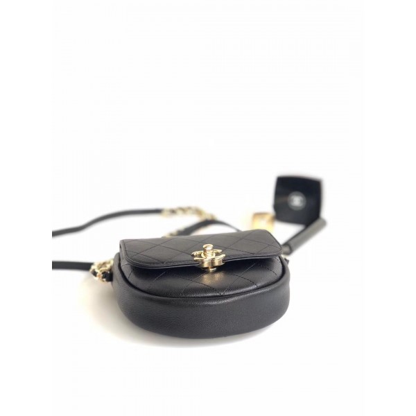 Chanel Casual Trip Messenger Flap Bag AS0143 Black 2019