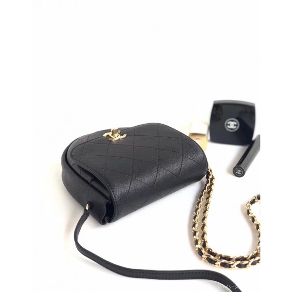 Chanel Casual Trip Messenger Flap Bag AS0143 Black 2019