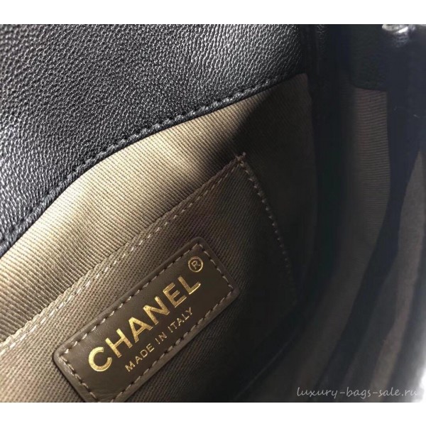 Chanel Casual Trip Messenger Flap Bag AS0143 Black 2019