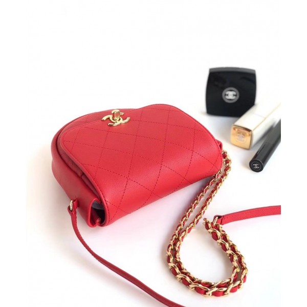 Chanel Casual Trip Messenger Flap Bag AS0143 Red 2019