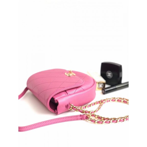 Chanel Casual Trip Messenger Flap Bag AS0143 Pink 2019