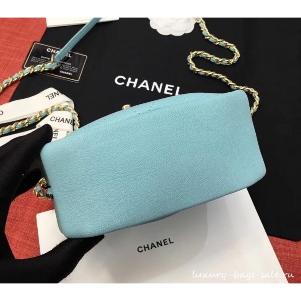 Chanel Casual Trip North/South Camera Case Bag AS0139 Light Green 2019