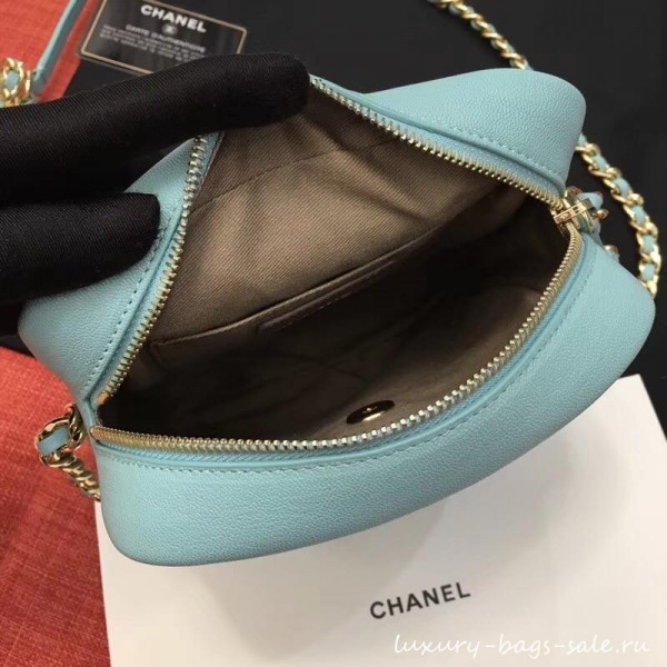 Chanel Casual Trip North/South Camera Case Bag AS0139 Light Green 2019