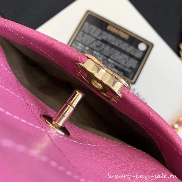 Chanel Casual Trip North/South Camera Case Bag AS0139 Dark Pink 2019