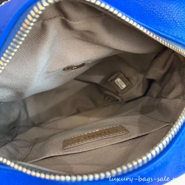Chanel Casual Trip North/South Camera Case Bag AS0139 Blue 2019