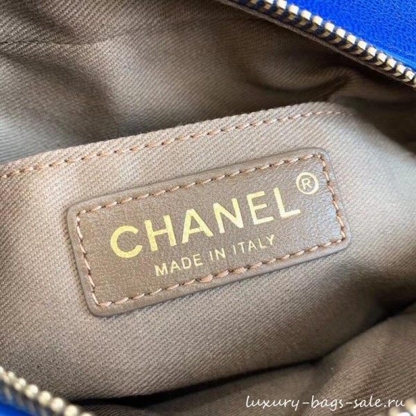 Chanel Casual Trip North/South Camera Case Bag AS0139 Blue 2019
