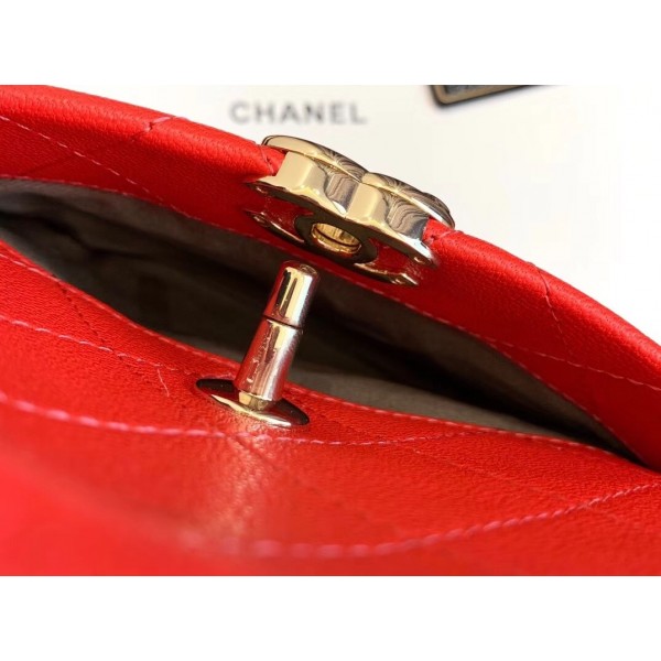 Chanel Casual Trip North/South Camera Case Bag AS0139 Red 2019