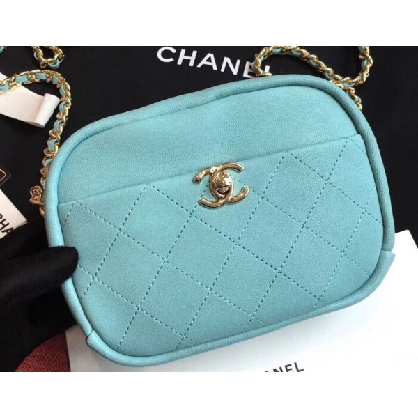 Chanel Casual Trip Small Camera Case Bag AS0137 Light Green 2019