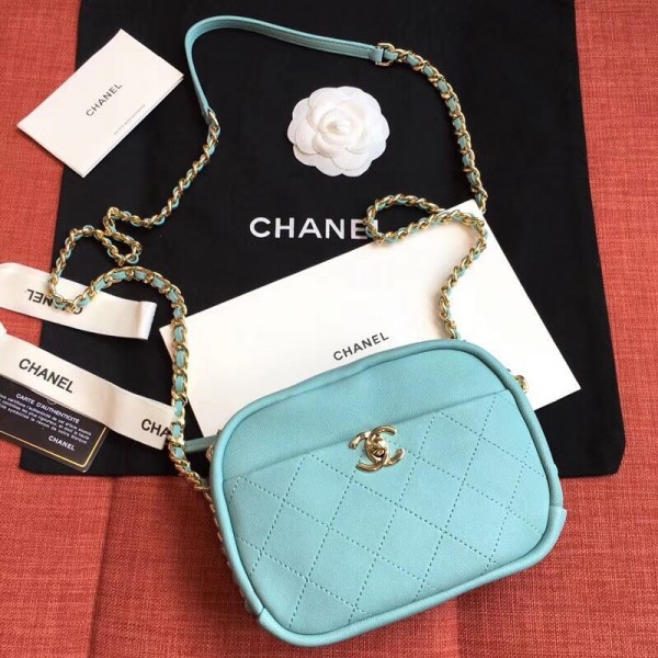 Chanel Casual Trip Small Camera Case Bag AS0137 Light Green 2019