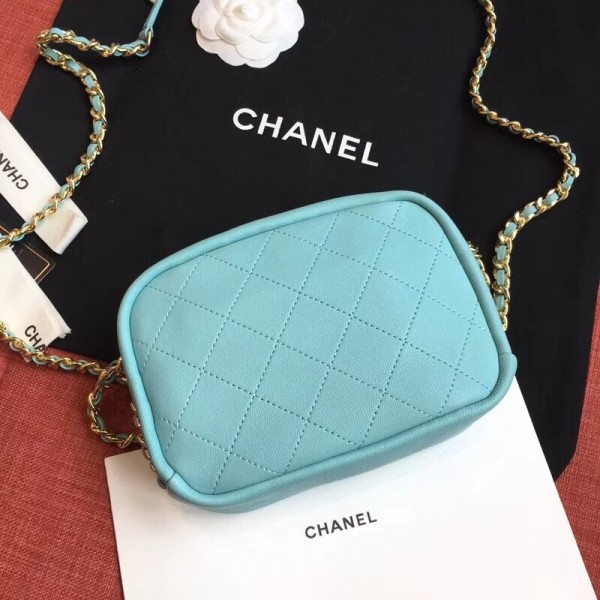 Chanel Casual Trip Small Camera Case Bag AS0137 Light Green 2019