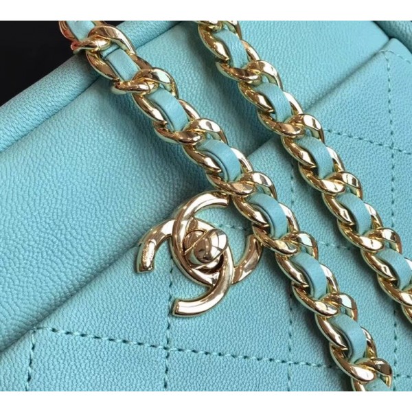 Chanel Casual Trip Small Camera Case Bag AS0137 Light Green 2019