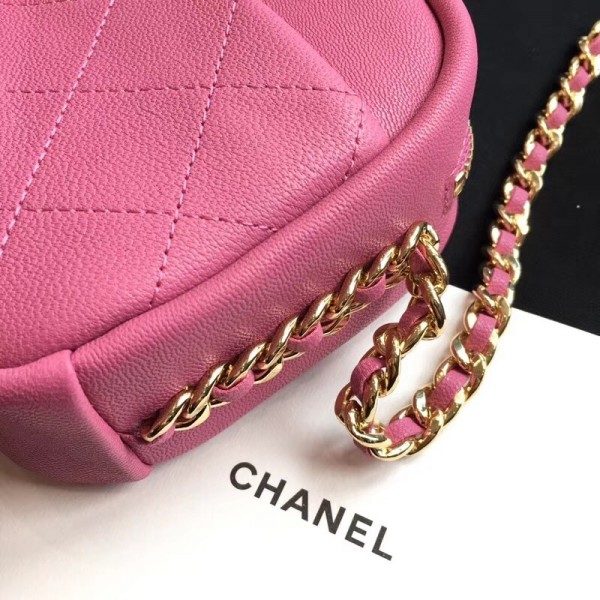 Chanel Casual Trip Small Camera Case Bag AS0137 Dark Pink 2019