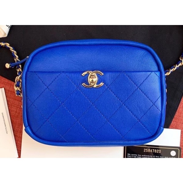 Chanel Casual Trip Small Camera Case Bag AS0137 Blue 2019