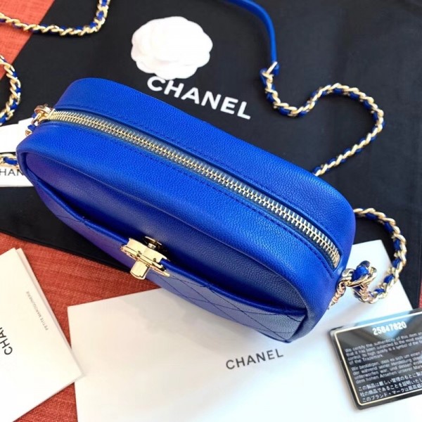 Chanel Casual Trip Small Camera Case Bag AS0137 Blue 2019