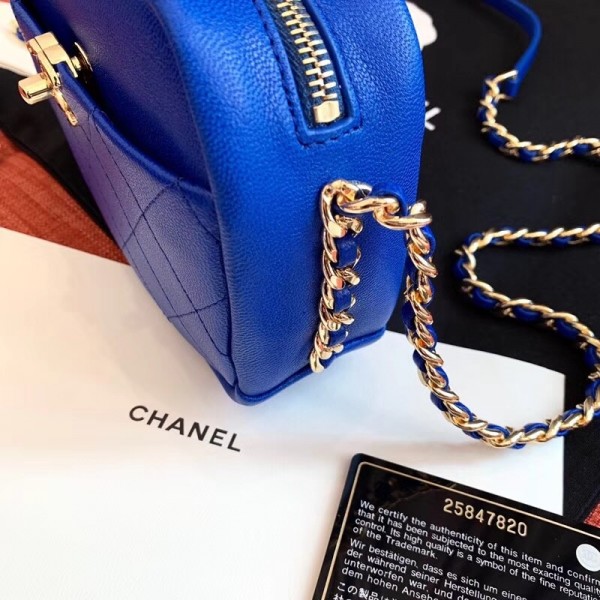 Chanel Casual Trip Small Camera Case Bag AS0137 Blue 2019