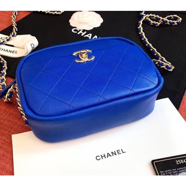 Chanel Casual Trip Small Camera Case Bag AS0137 Blue 2019