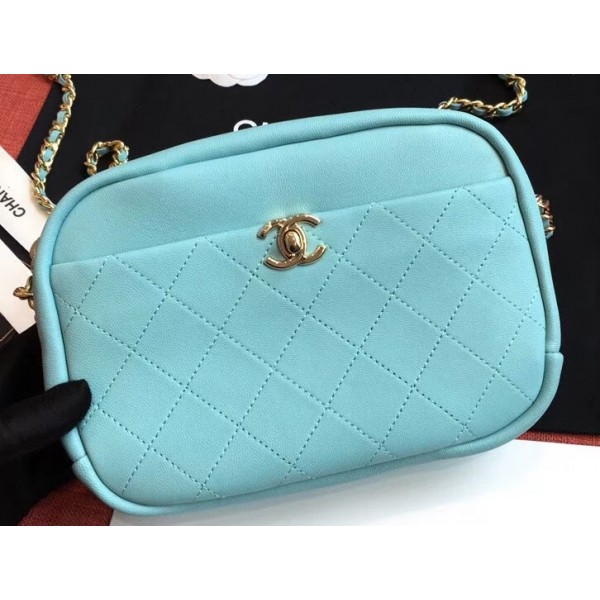 Chanel Casual Trip Medium Camera Case Bag AS0140 Light Green 2019
