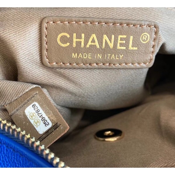 Chanel Casual Trip Medium Camera Case Bag AS0140 Blue 2019