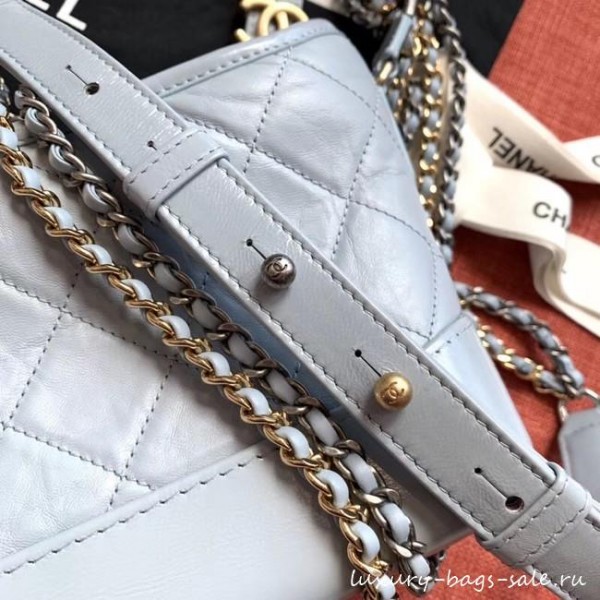 Chanel gabrielle small hobo bag A91810 light blue