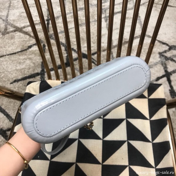 Chanel Gabrielle Clutch on Chain/Mini Bag A94505 Light Blue 2019 Collection