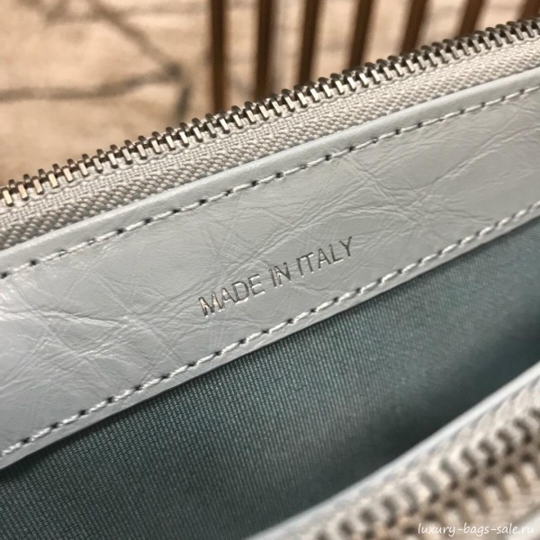 Chanel Gabrielle Clutch on Chain/Mini Bag A94505 Light Blue 2019 Collection