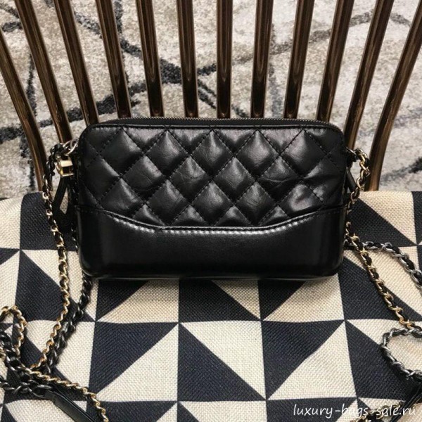 Chanel Gabrielle Clutch on Chain/Mini Bag A94505 Black 2019 Collection