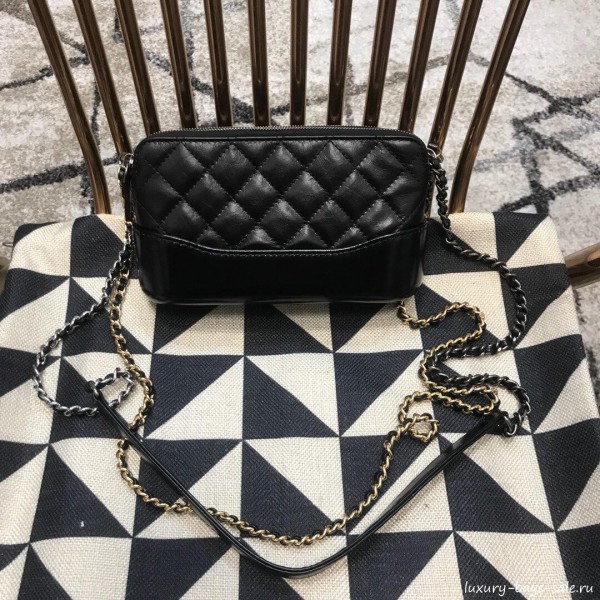 Chanel Gabrielle Clutch on Chain/Mini Bag A94505 Black 2019 Collection